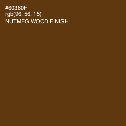 #60380F - Nutmeg Wood Finish Color Image